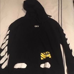 Off White spray pain hoodie